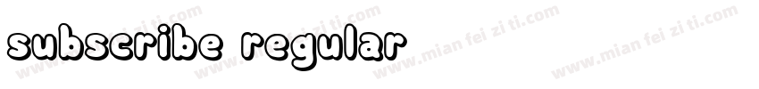 subscribe regular字体转换